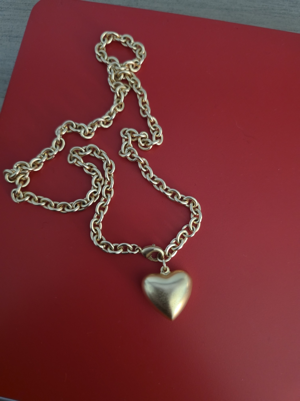 The Mini Puffy Heart Necklace. New Women's Jewerly